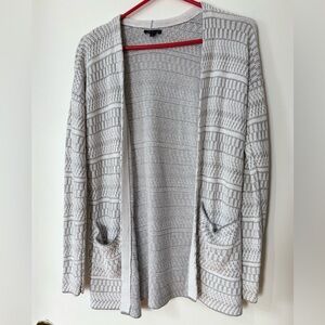 🎉4/30$🎉 Dynamite Gray Open-Front Knit Cardigan – Medium 🌫️